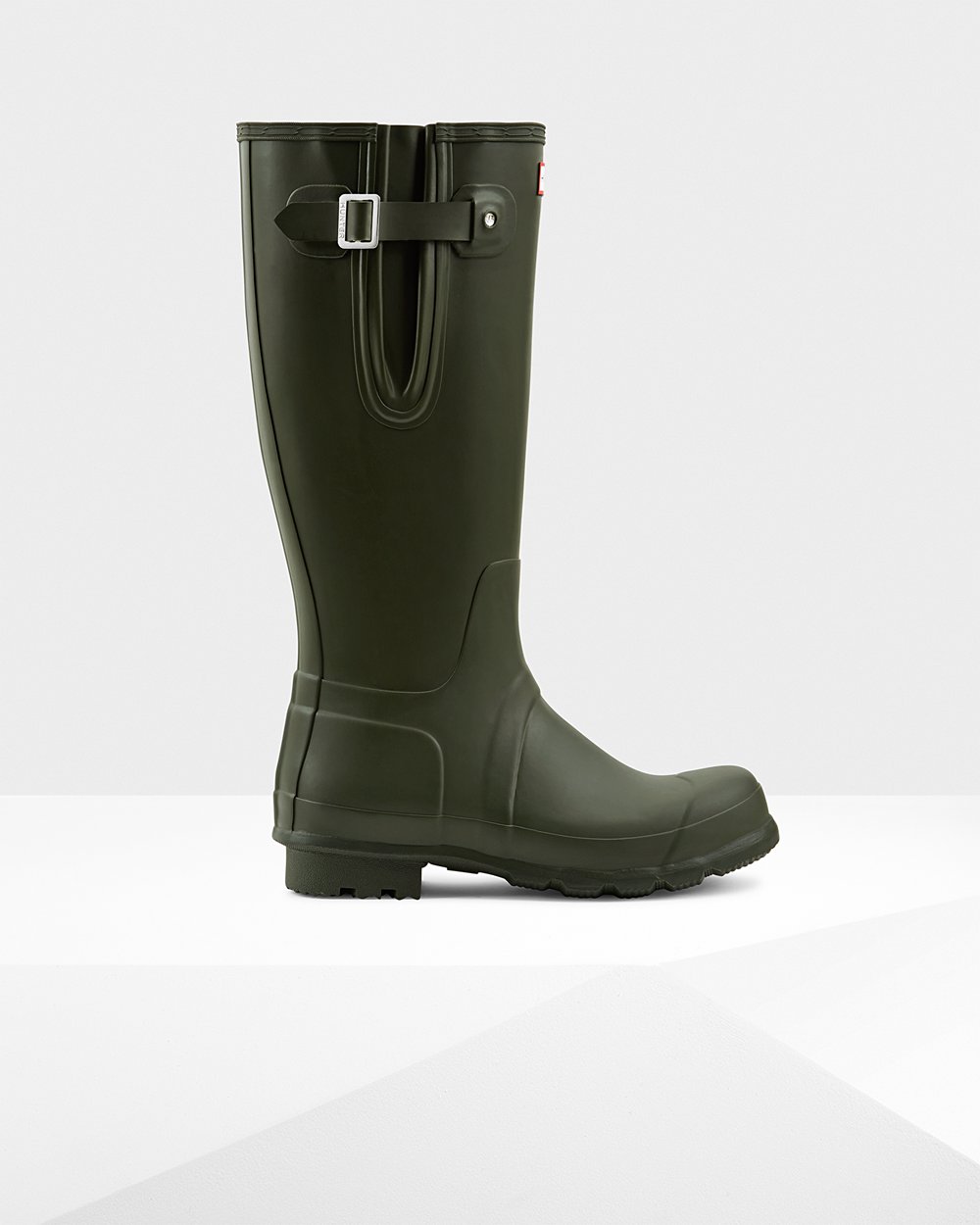 Hunter Hombre Original Side Adjustable - Botas de Lluvia Verde Oscuro Oliva - 418-AVMRSY